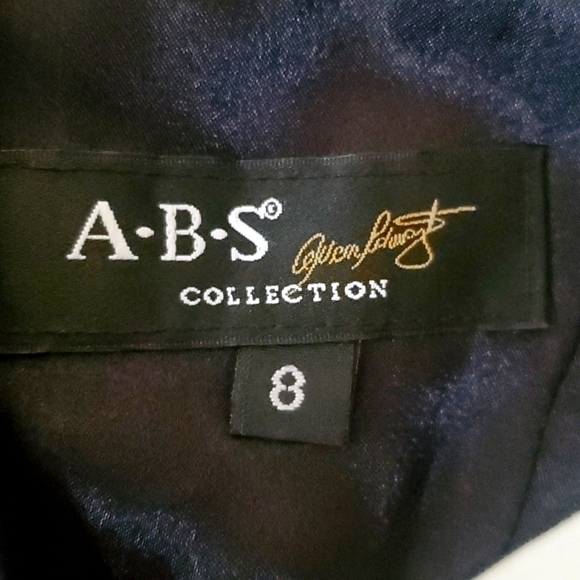 ABS by Allen Schwartz collection black&white polka-dot formal strapless size 8 - Picture 7 of 8